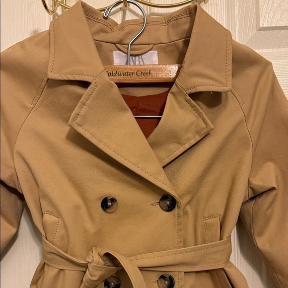 Zara Kids Camel Trench Coat - Picture 4 of 6
